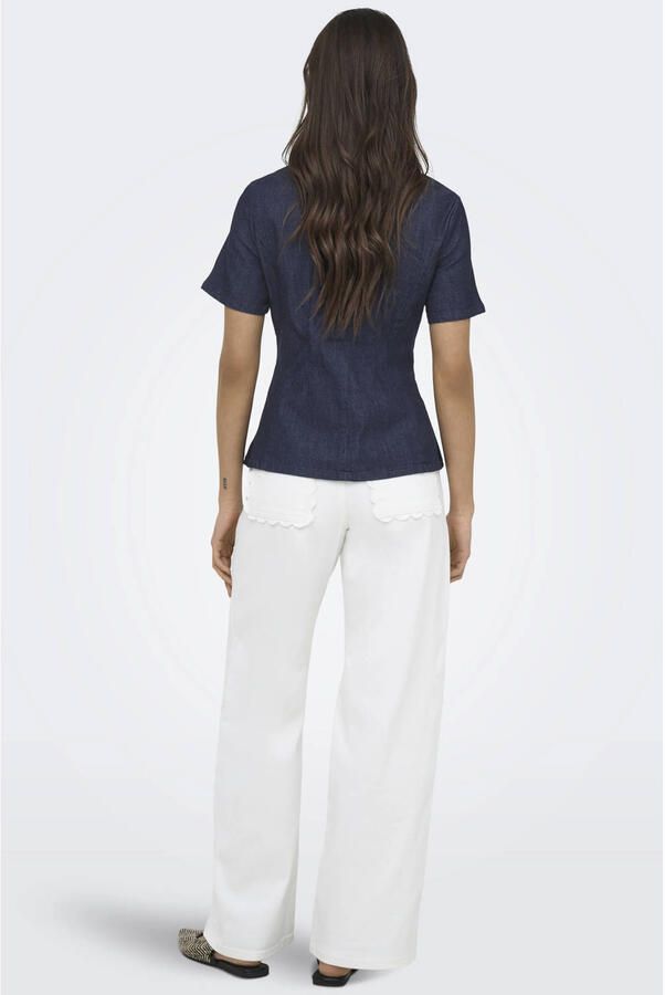 ONLY top dark blue denim - Foto 3