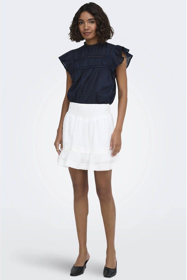 Only regular fit blousetop van puur katoen model 'KATTI' - Foto 3