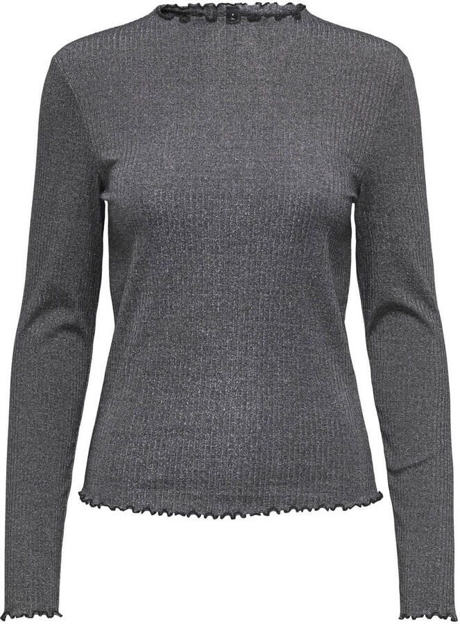 Only Slim fit shirt met lange mouwen van katoenmix model 'EMMA'