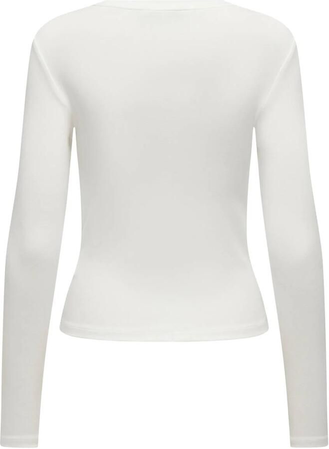 Only Slim fit shirt met lange mouwen van katoenmix model 'RILEY'