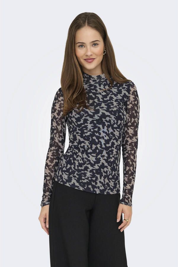 Only Shirt met lange mouwen ONLERICA LIFE MESH L S TOP JRS NOOS