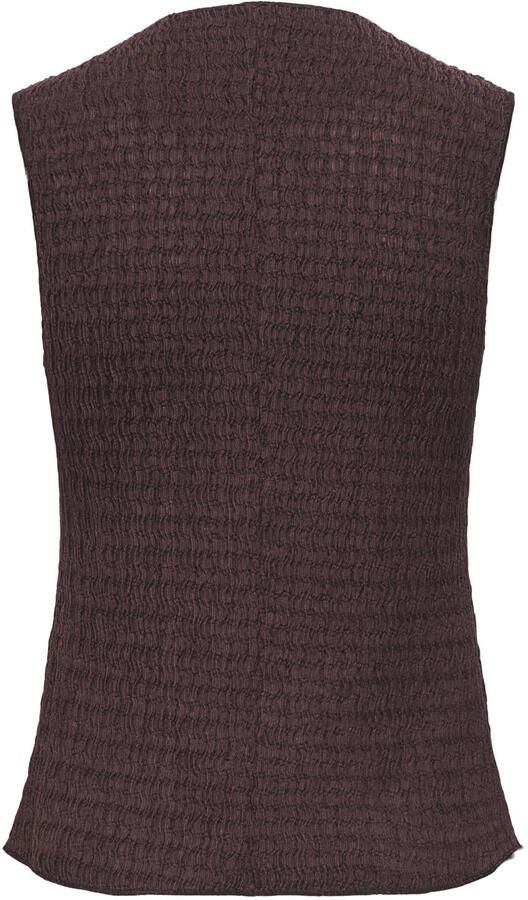 Only slim fit bodywarmer met seersucker-structuur model 'ILSE' - Foto 3