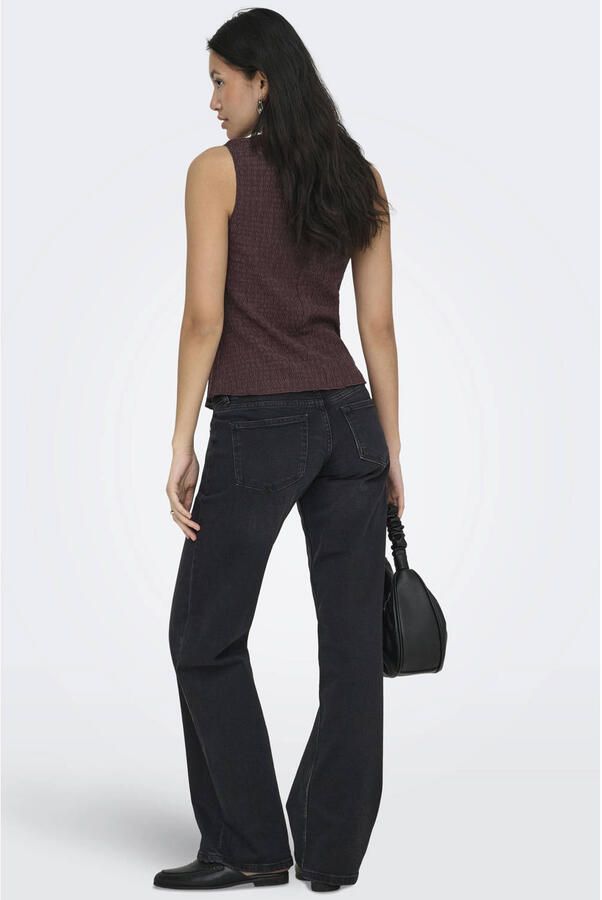 Only slim fit bodywarmer met seersucker-structuur model 'ILSE' - Foto 2