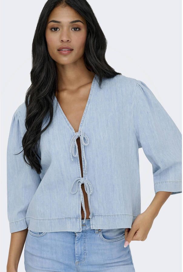 ONLY top light blue denim