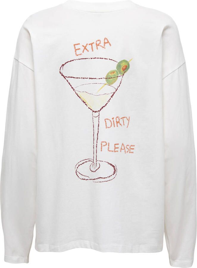 ONLY top met backprint wit - Foto 2