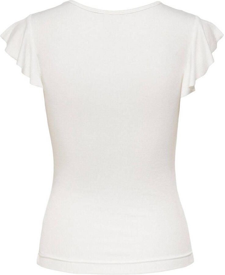Only Shirt met V-hals ONLBELIA S L TOP JRS NOOS