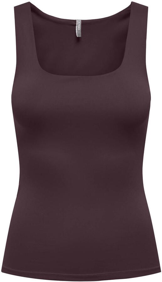 Only Korte Mouw Blouse 2-Ways Fit Top Red Dames