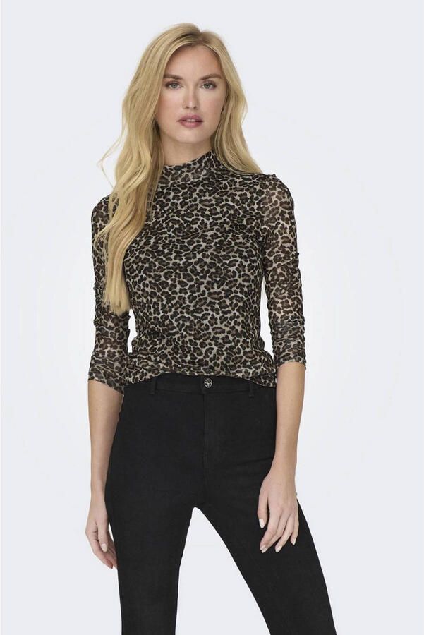Only Shirt met lange mouwen ONLERICA LIFE MESH L S TOP JRS NOOS