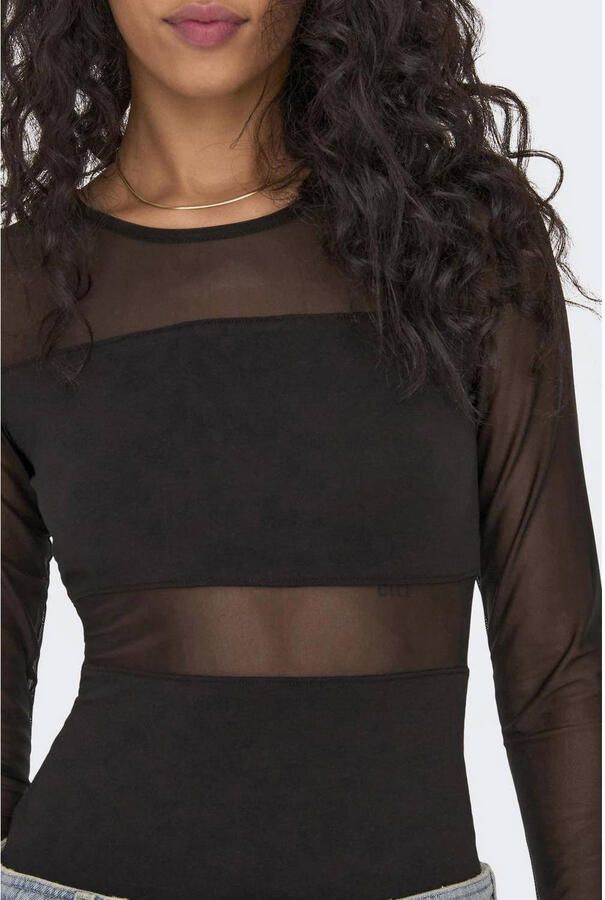 Only Body met semi-transparante inzetten model 'ESTHER'