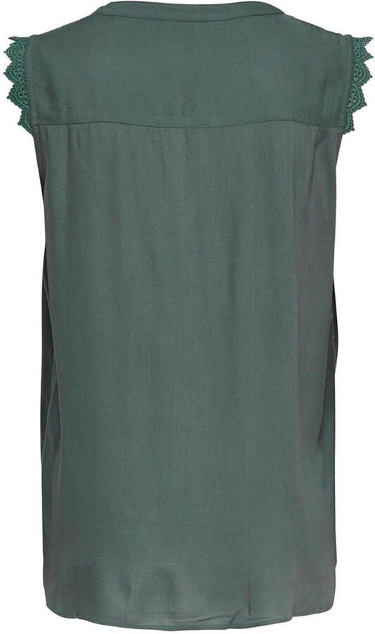 Only Blousetop van puur katoen met sierstrook model 'KIMMI' - Foto 2