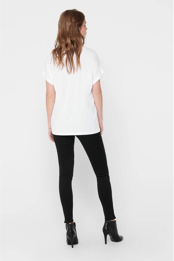 Only T-shirt ONLMOSTER – T-shirt met gemêleerde look en elastisch materiaal
