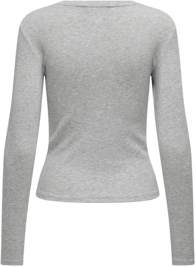 Only Slim fit shirt met lange mouwen van katoenmix model 'RILEY' - Foto 2