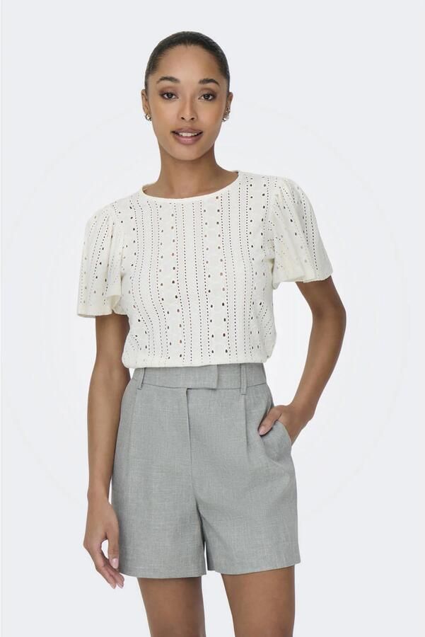 Only Shirt met korte mouwen ONLRIVERSIDE – Shirt met volumineuze mouwen voor dagelijks gebruik