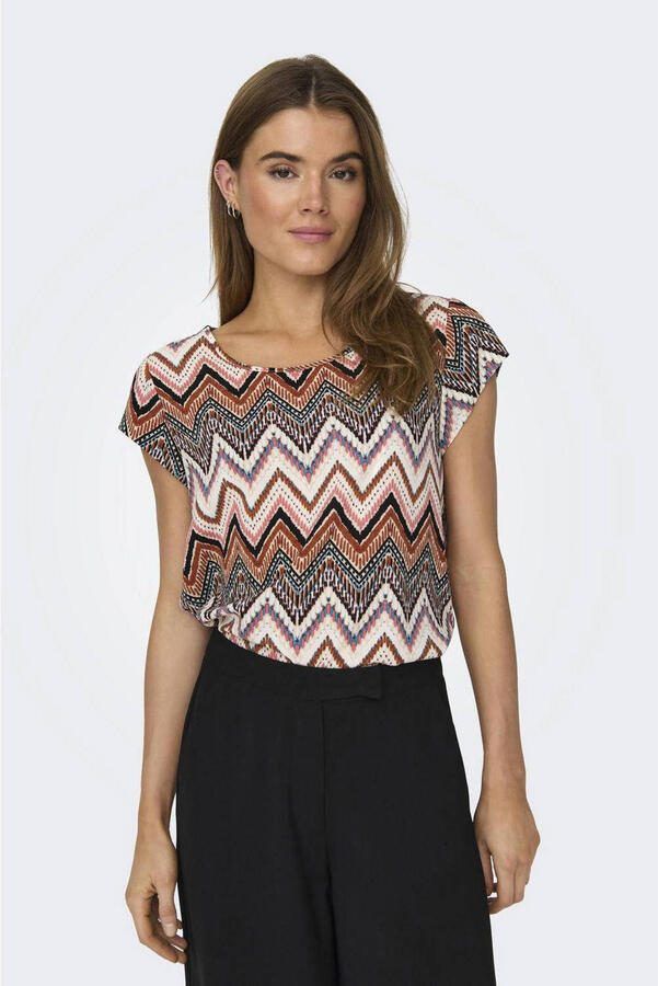 Only Stijlvolle korte mouwen blouse Multicolor Dames - Foto 3