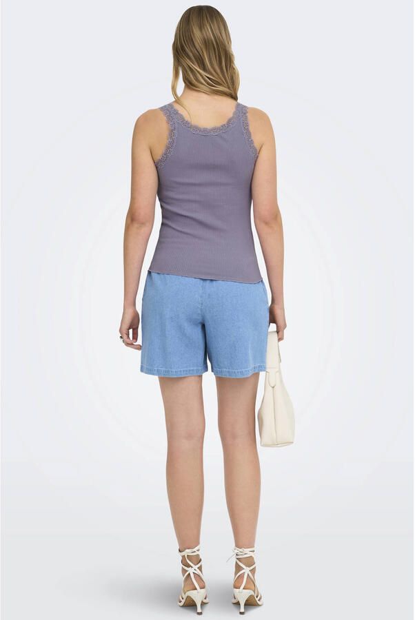 Only slim fit tank top van katoenmix model 'SARA' - Foto 2