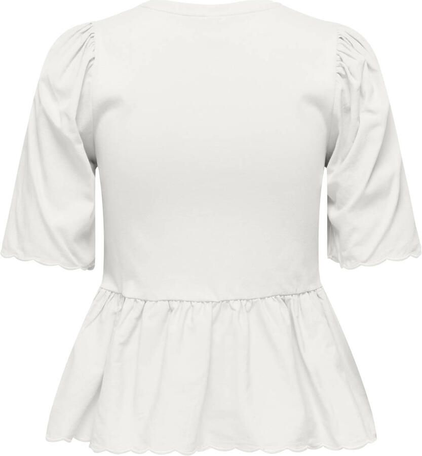 Only Veronika Life SS Mix Peplum Shirt Dames - Foto 2
