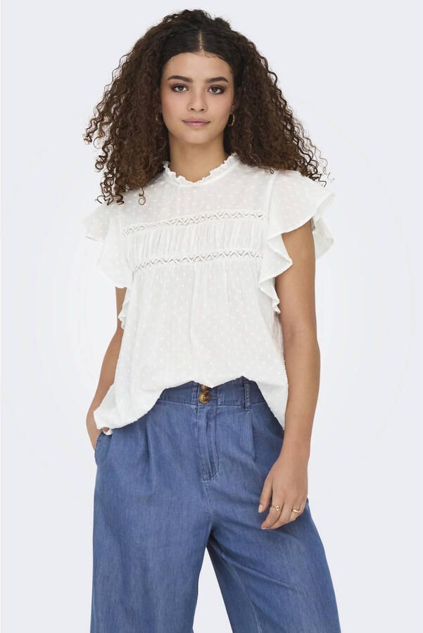 Only Regular fit blousetop van puur katoen model 'KATTI'