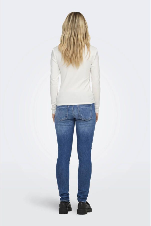Only Slim fit longsleeve van katoenmengsel model 'RILEY' - Foto 2
