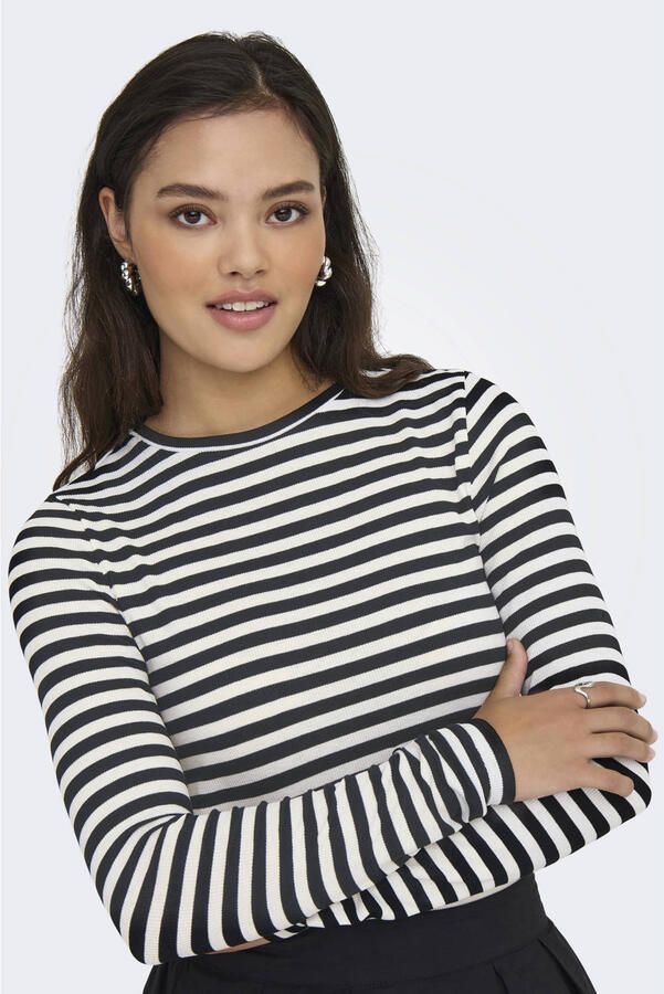 Only Shirt met lange mouwen ONLMAI STRIPE L S TOP JRS NOOS - Foto 2