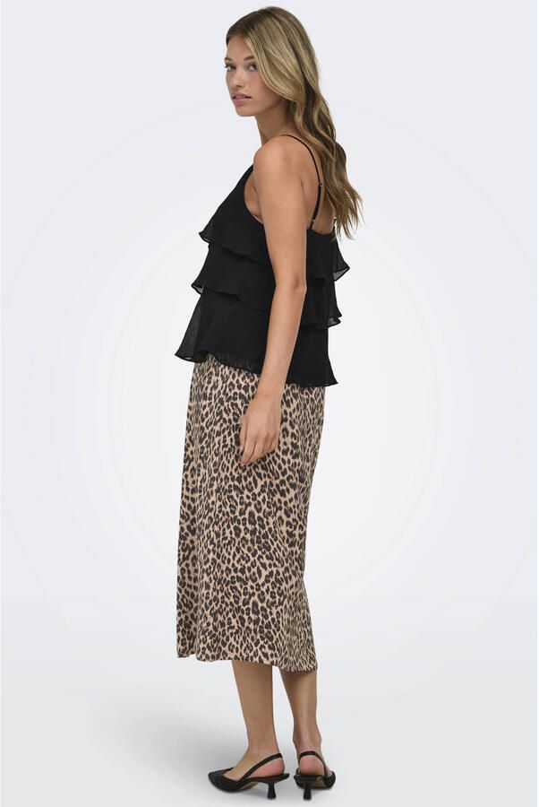 Only regular fit top met bandjes met volants model 'LINN' - Foto 2