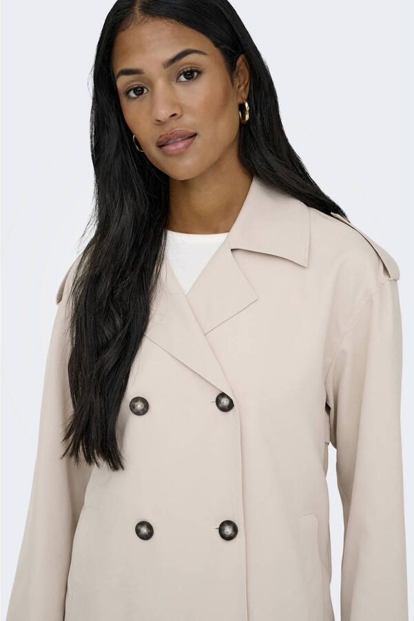 Only regular fit trenchcoat-jack met reverskraag model 'HANNAH' - Foto 3