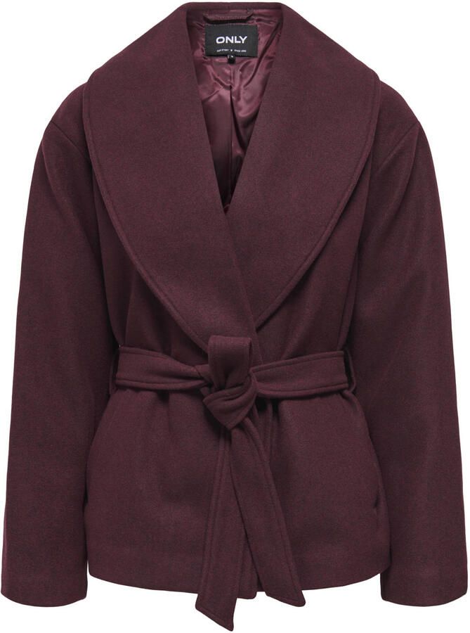 ONLY trenchcoat donkerrood - Foto 2