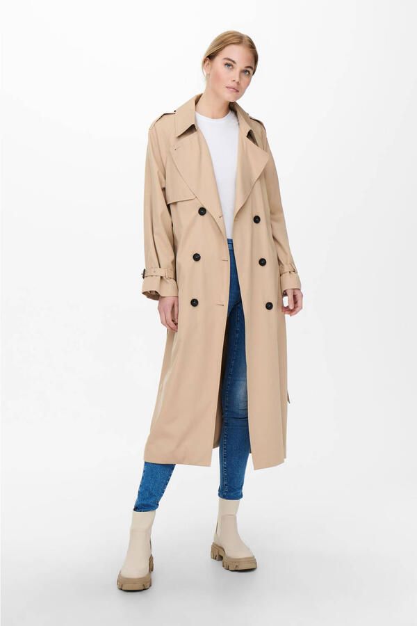 Only Regular fit trenchcoat met reverskraag model 'CHLOE' - Foto 2