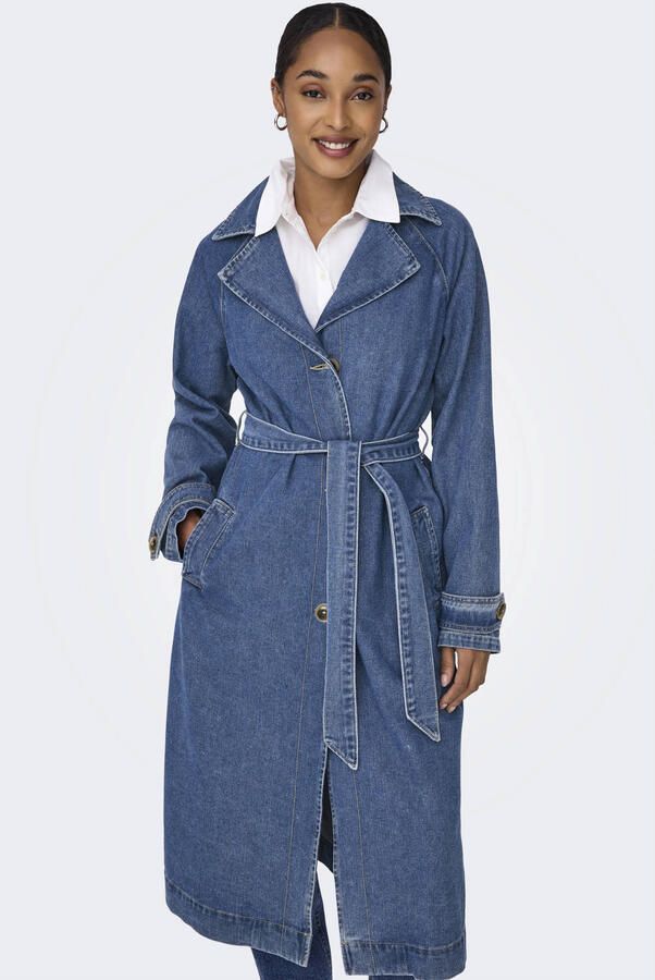 Only Lange oversized jeansjas van katoenmix model 'MALOU' - Foto 2