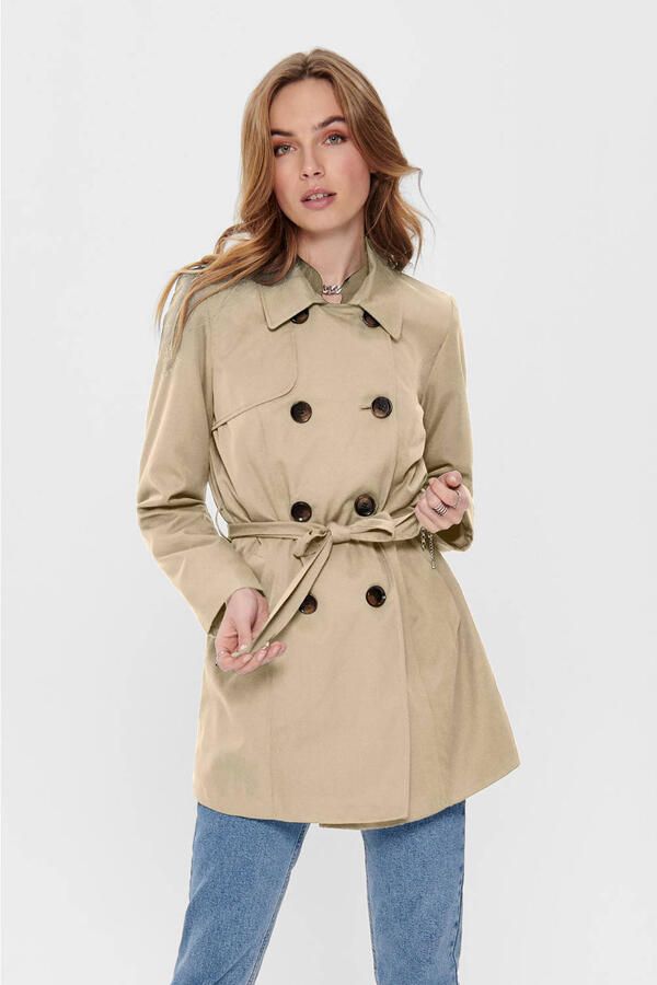 Only Regular fit trenchcoat met kentkraag model 'VALERIE' - Foto 2