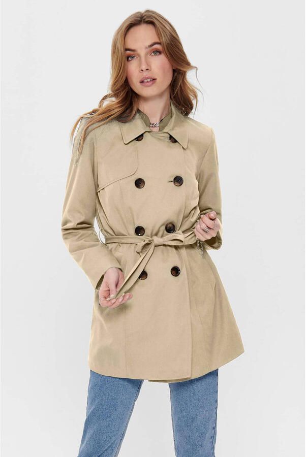 Only Regular fit trenchcoat met dubbele knoopsluiting model 'VALERIE' - Foto 2