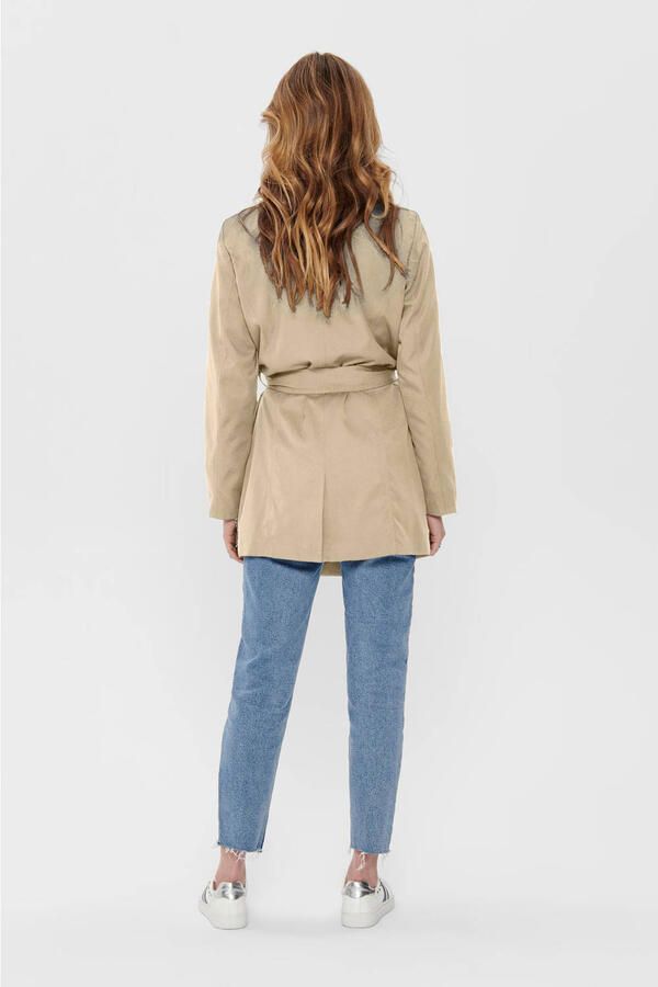Only Regular fit trenchcoat met kentkraag model 'VALERIE'
