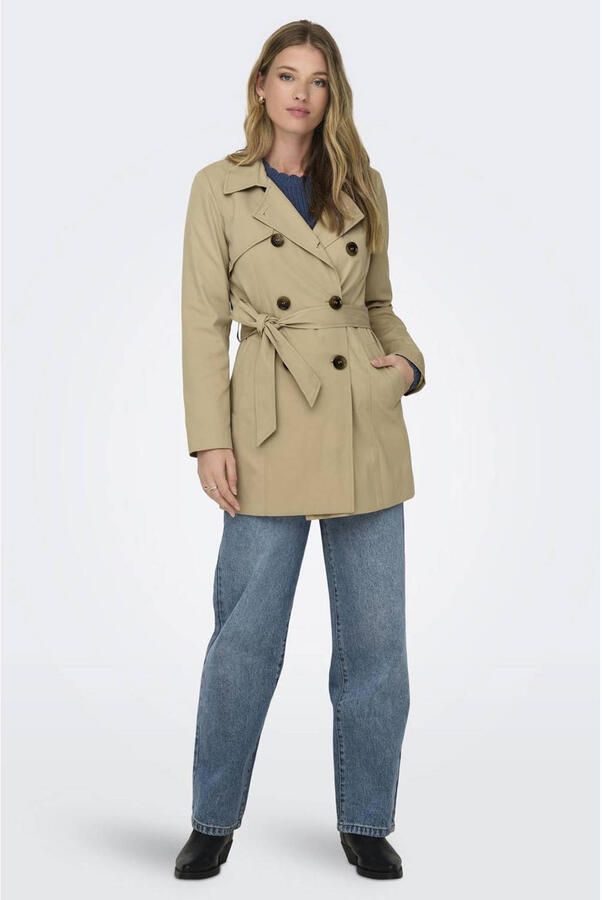 Only Regular fit trenchcoat met dubbele knoopsluiting model 'VALERIE' - Foto 2