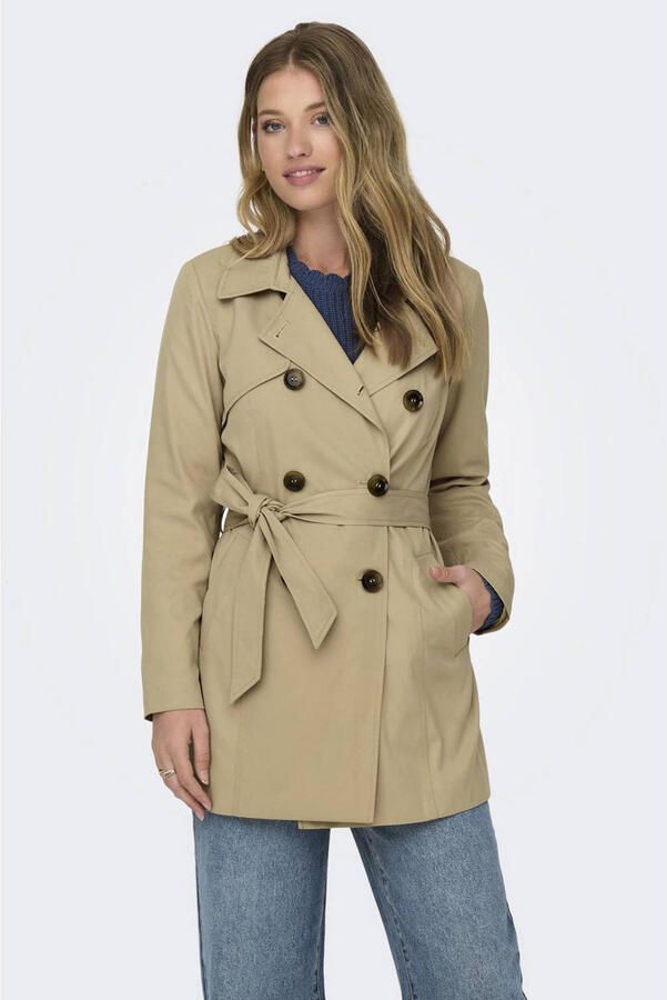 Only Regular fit trenchcoat met dubbele knoopsluiting model 'VALERIE' - Foto 3