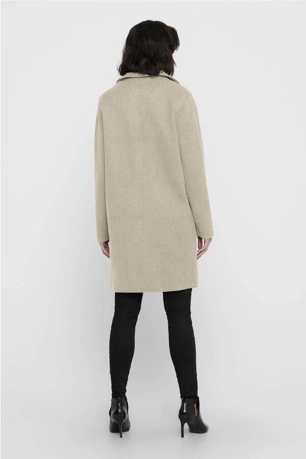 Only Regular fit lange jas met binnenstebuitennaden model 'CARRIE'