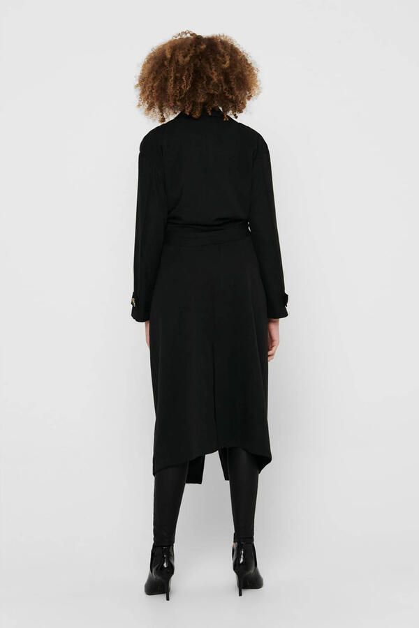 Only Trenchcoat ONLLINE X-LONG TRENCHCOAT OTW NOOS met bindriem in de taille 2 zijzakken
