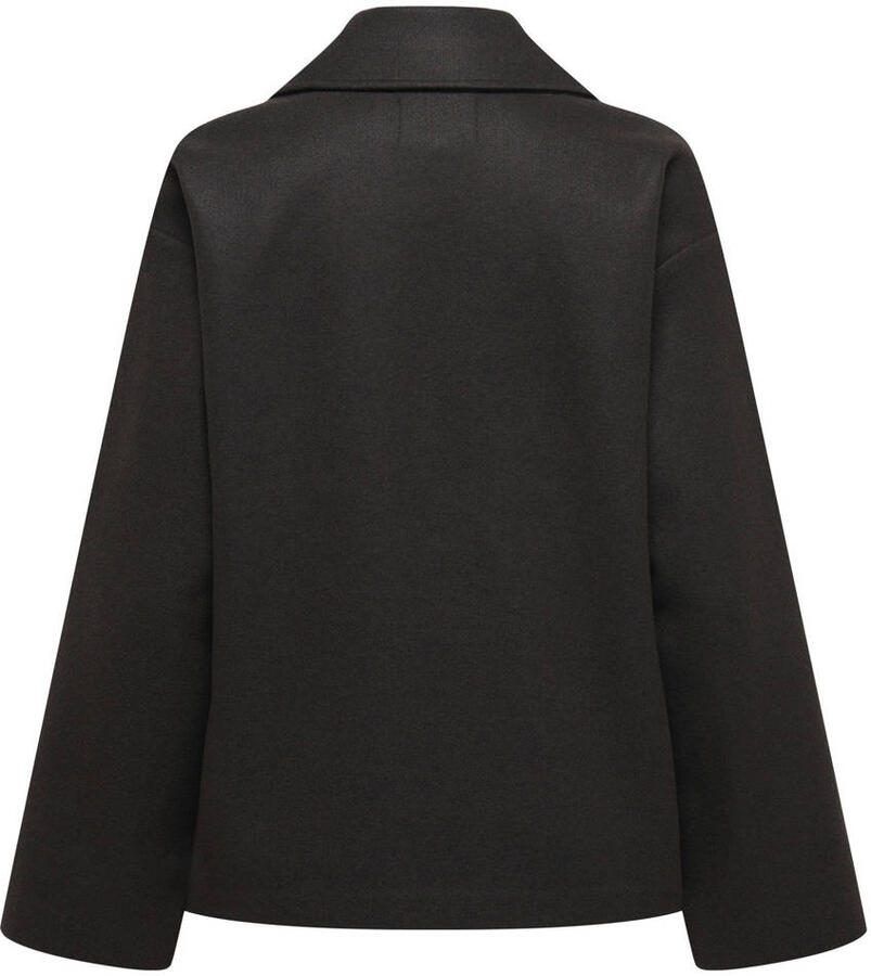Only Regular fit lange jas met reverskraag model 'NANCY'