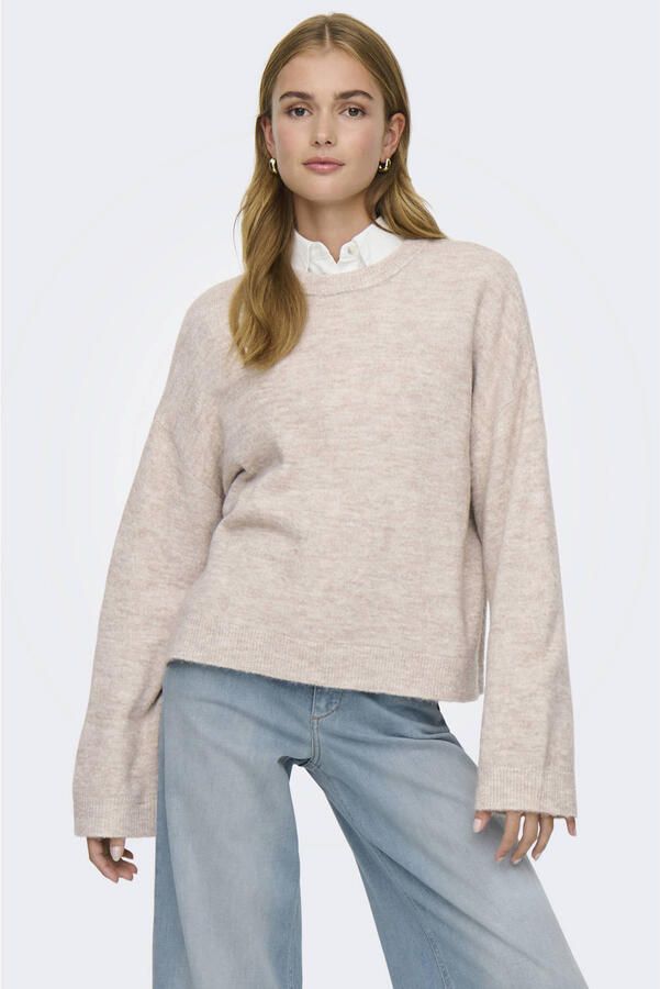 Only Regular fit gebreide pullover met ronde hals model 'SIMONI' - Foto 3