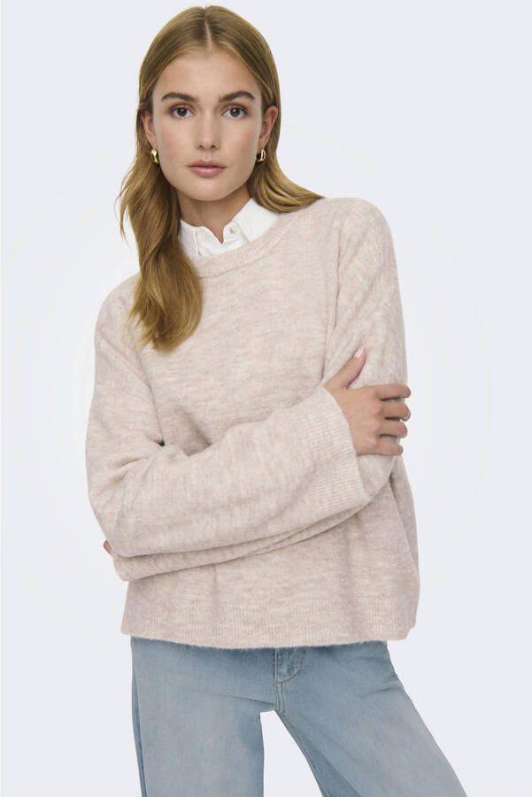 Only Regular fit gebreide pullover met ronde hals model 'SIMONI' - Foto 2