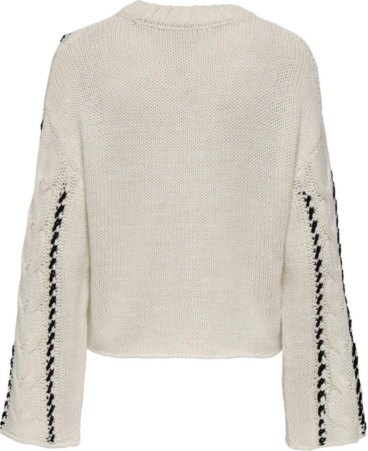 Only Regular fit gebreide pullover met kabelpatroon model 'TESSA'
