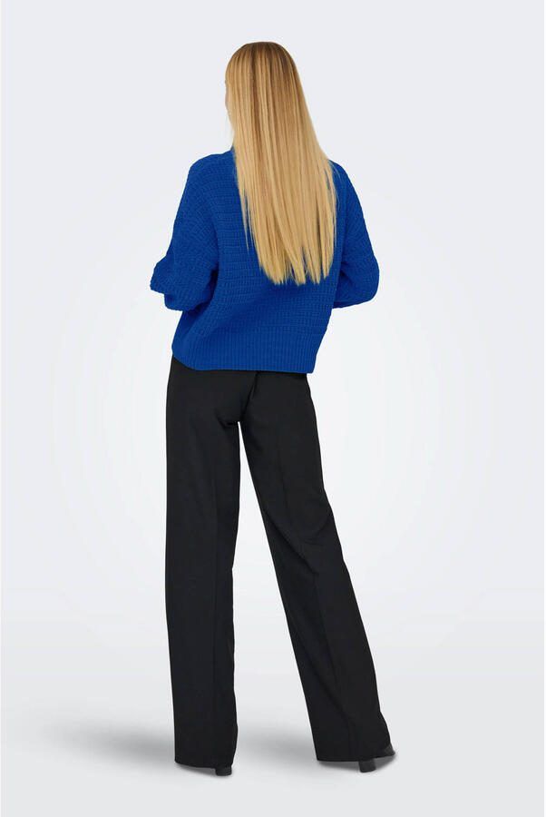 ONLY trui blauw gebreid - Foto 3