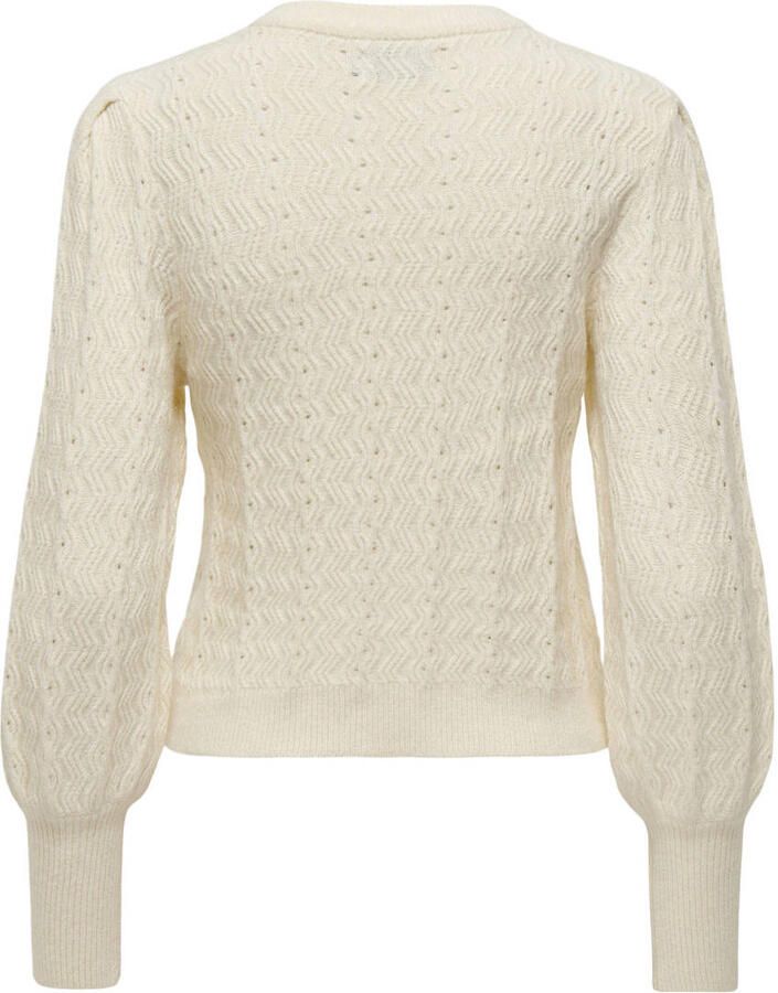 Only Trui met ronde hals ONLKATIA LS STRUC PUFF ONECK CC KNT