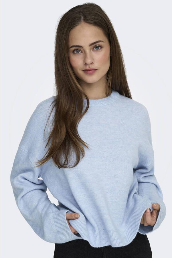 Only Regular fit gebreide pullover met ronde hals model 'SIMONI' - Foto 3