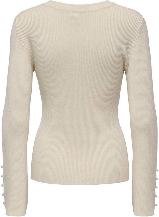 Only Trui ONLNATASHA LS O-NECK PEARL CC KNT 15339507 - Foto 2