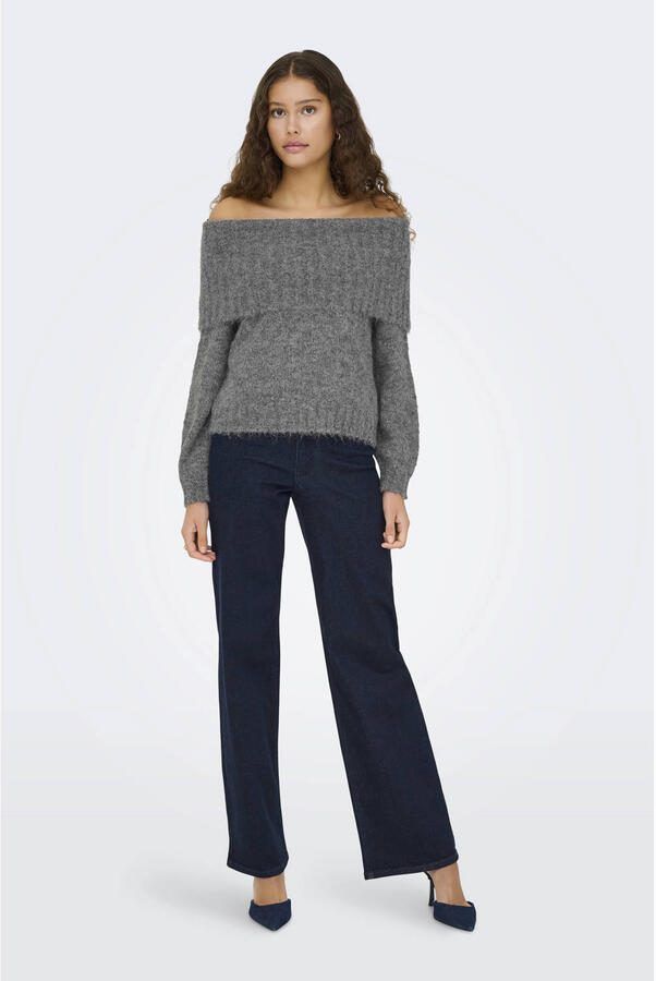 Only Regular fit gebreide pullover met wol model 'SHINE' - Foto 3