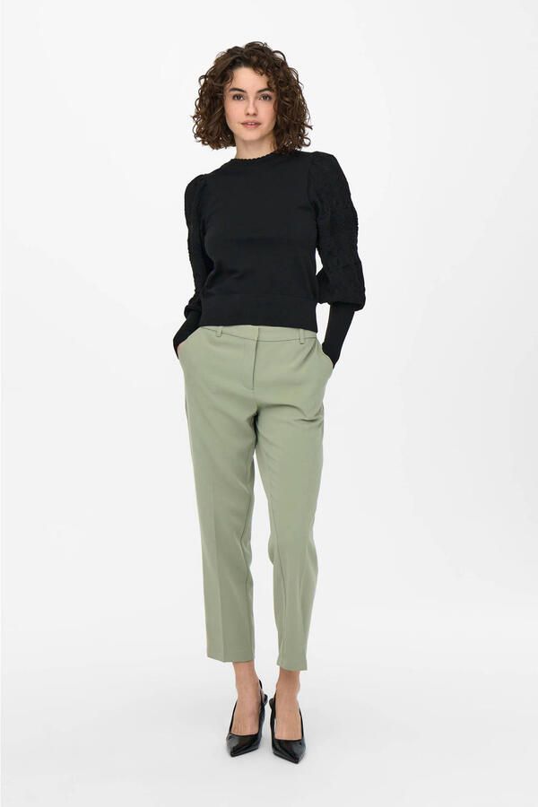 Only Trui met ronde hals ONLMELITA L S O-NECK PULLOVER KNT NOOS