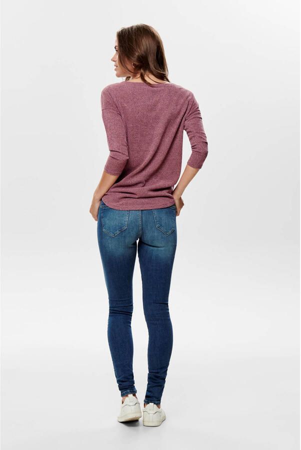 Only Shirt met 3 4-mouwen ONLALBA 3 4 TOP JRS NOOS - Foto 2