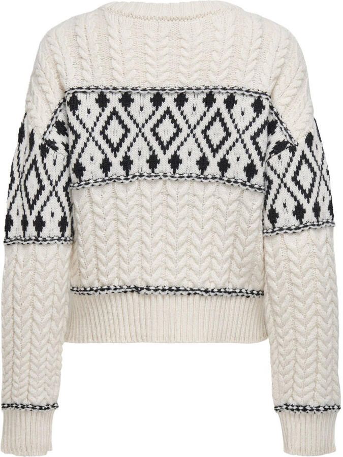 Only Regular fit gebreide pullover met ribboorden model 'MARENT' - Foto 2