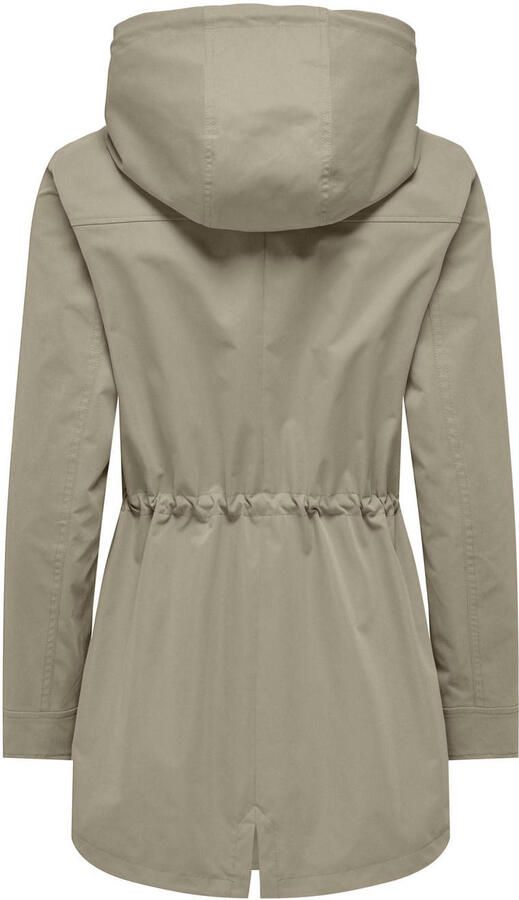 Only Beige Button-Up Blazer met Zakken Beige Dames