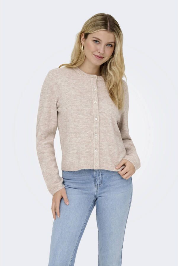 Only Loose fit gebreid jack met knoopsluiting model 'SIMONI'