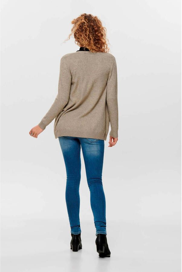 Only Vest ONLLESLY – Vest met zakken en figuur-omhullende vorm figuur omhullend casual fijn breisel viscosemix v-hals - Foto 3